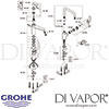 Grohe Eurodisc Cosmopolitan Single-Lever Sink Mixer Spares